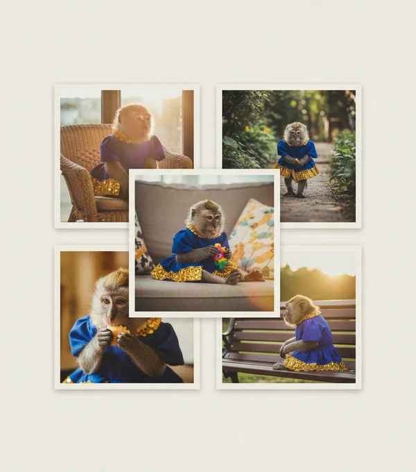 A realistic lifestyle photodump collage featuring {subject}, composed of 4–6 casual photos arranged in a clean, modern grid layout.
Each photo in the collage should feel authentically different — varied angles, lighting, and moments — as if taken on a smartphone over several days.

Include spontaneous, imperfect compositions:

slightly tilted frames

cropped faces or objects

occasional lens flare, motion blur, or light leaks

cozy indoor and outdoor settings

The theme should feel personal, nostalgic, and effortless, matching the current photo dump trend seen on Instagram and TikTok.

Maintain realistic color grading and texture variety — some shots warmer, some cooler, a few with grain or slight overexposure.
Each image should share an overall cohesive tone, blending natural light, muted saturation, and gentle contrast.

Subjects can appear doing normal things — walking, laughing, eating, lounging, holding an object, sitting in sunlight, or looking away from camera.

Final composition: a collage or carousel-style layout on a white or neutral background, with organic spacing, giving the look of real smartphone screenshots.
The output should look scroll-stoppingly authentic, not staged or AI-generated.

Mood: warm, nostalgic, casual, intimate, minimal editing, human imperfection.