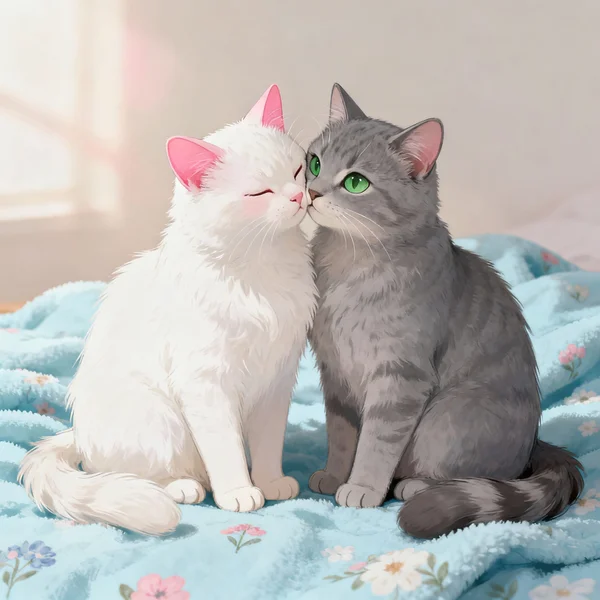 two gay cats